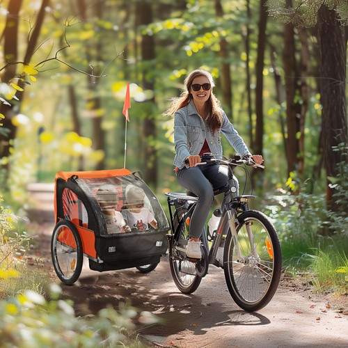 Homcom rimorchio bici bambino - homcom,